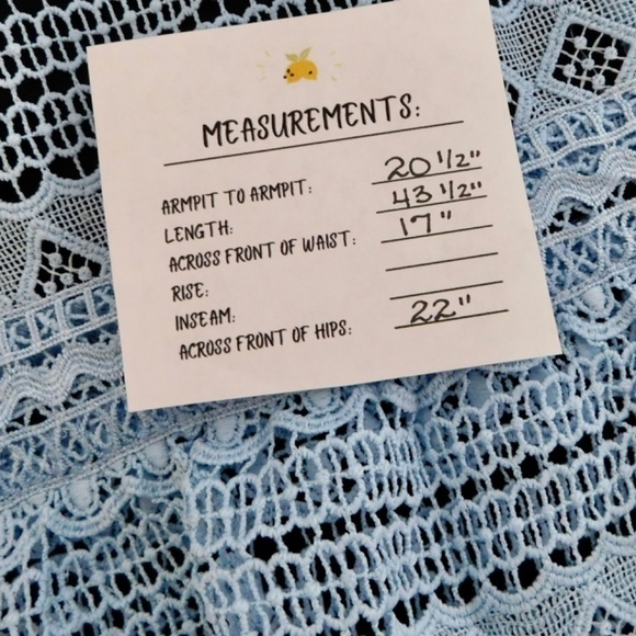 NWT!! LITTLE WHITE LIES Blue Crochet Lace Peplum Sheath Dress XX-Large XXL - Picture 14 of 14